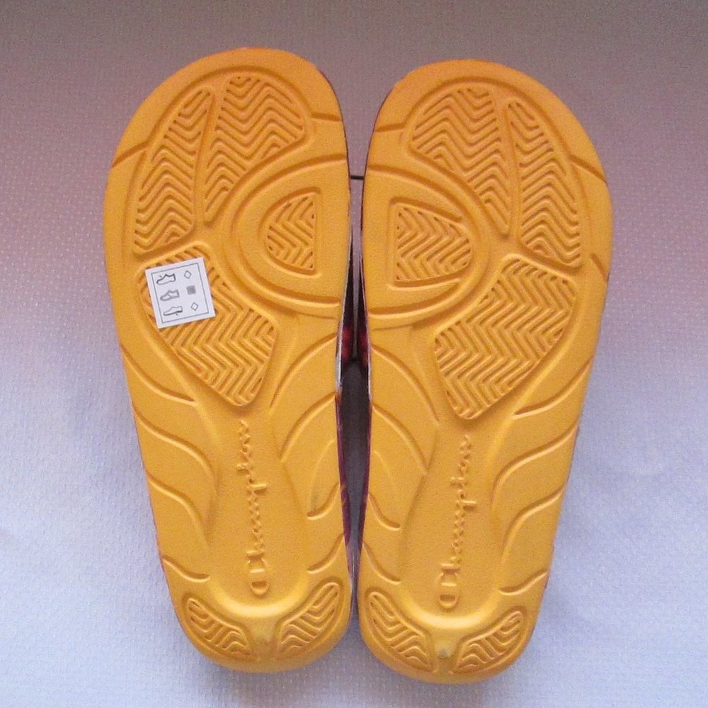 # SOLD #CHAMPION MEGA SLIDE PURPLE -C-GOLD TIE DYE WOMENS SANDALS (SIZE 7) 😍 - Picture 4 of 16